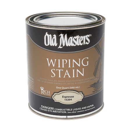 Old Masters Old Masters Semi-Transparent Espresso Oil-Based Wiping Stain 1 qt 15204